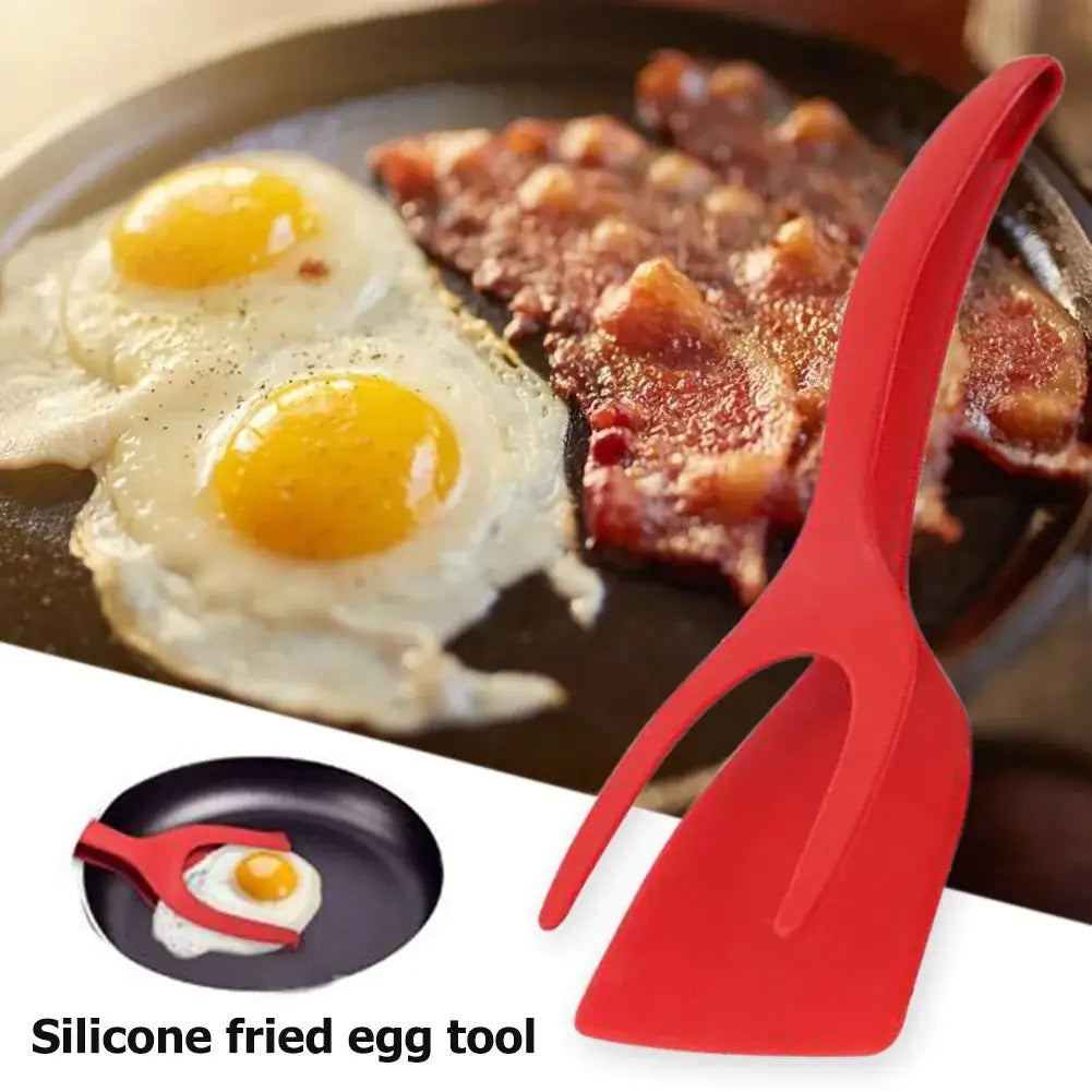 Grip And Flip 2-in-1 Tongs Egg Spatula