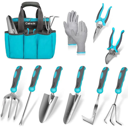 10-Piece Stainless Steel Garden Tool Set