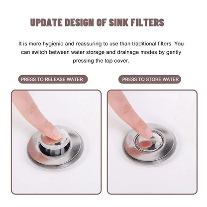 Sink Pop-Up Drain Filter