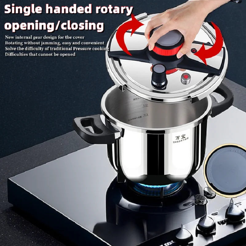 MagiDeal 5L/6L Stainless Steel Pressure Cooker