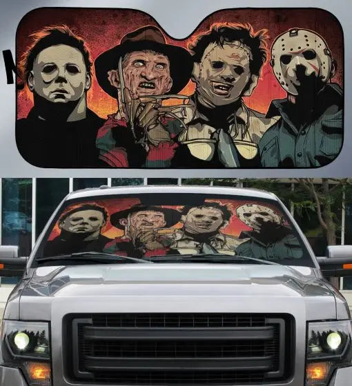 Spooky Car Sun Shades