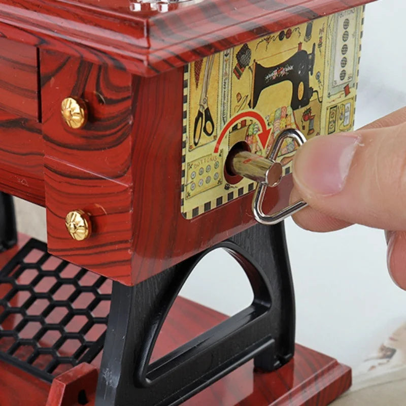 Mini-Sewing Machine Music Box