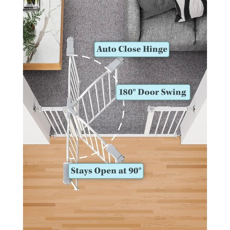 39.6” Dog Gate for Stairs & Doorways