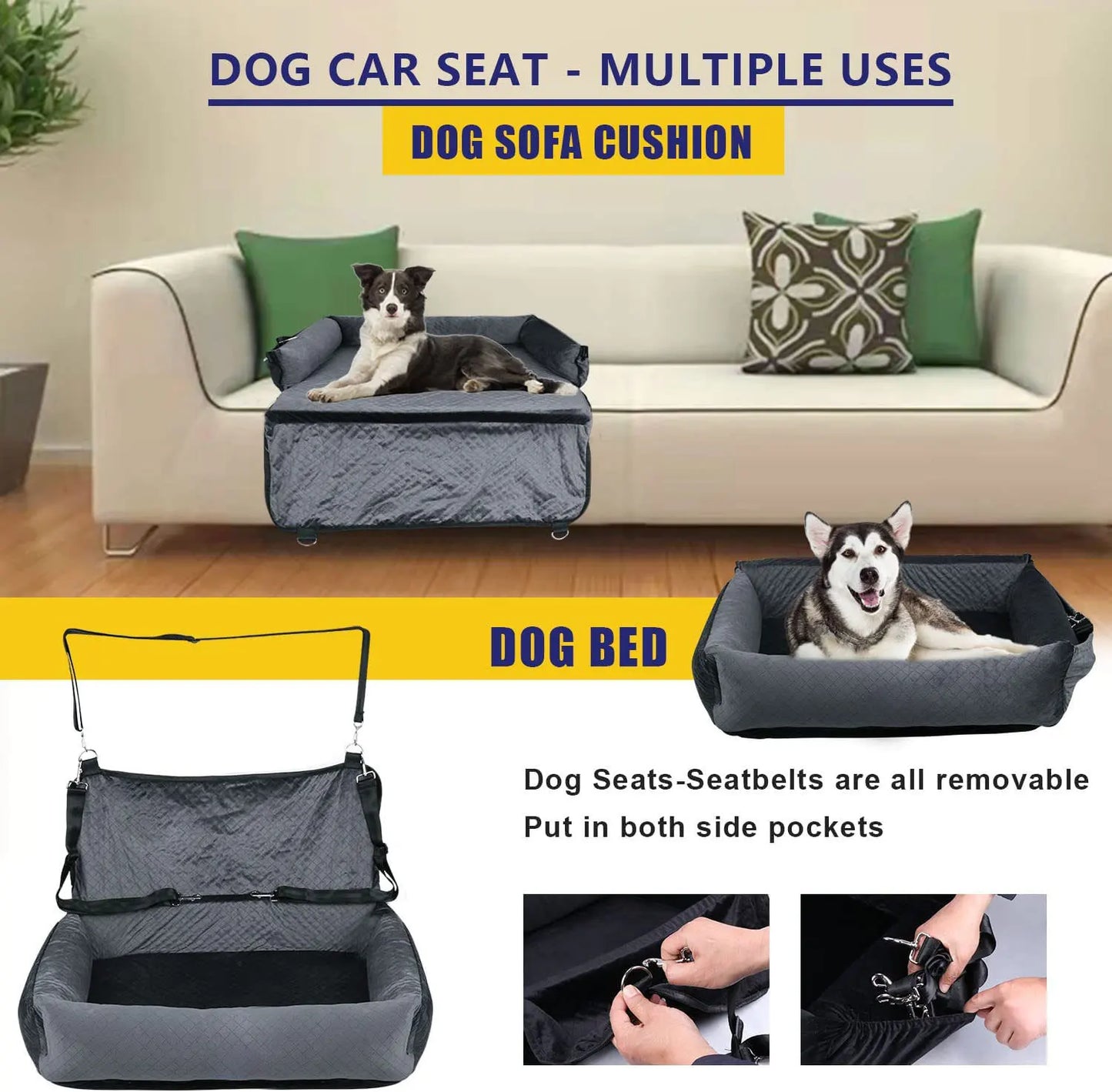 Car Pet Kennel Travel Bed