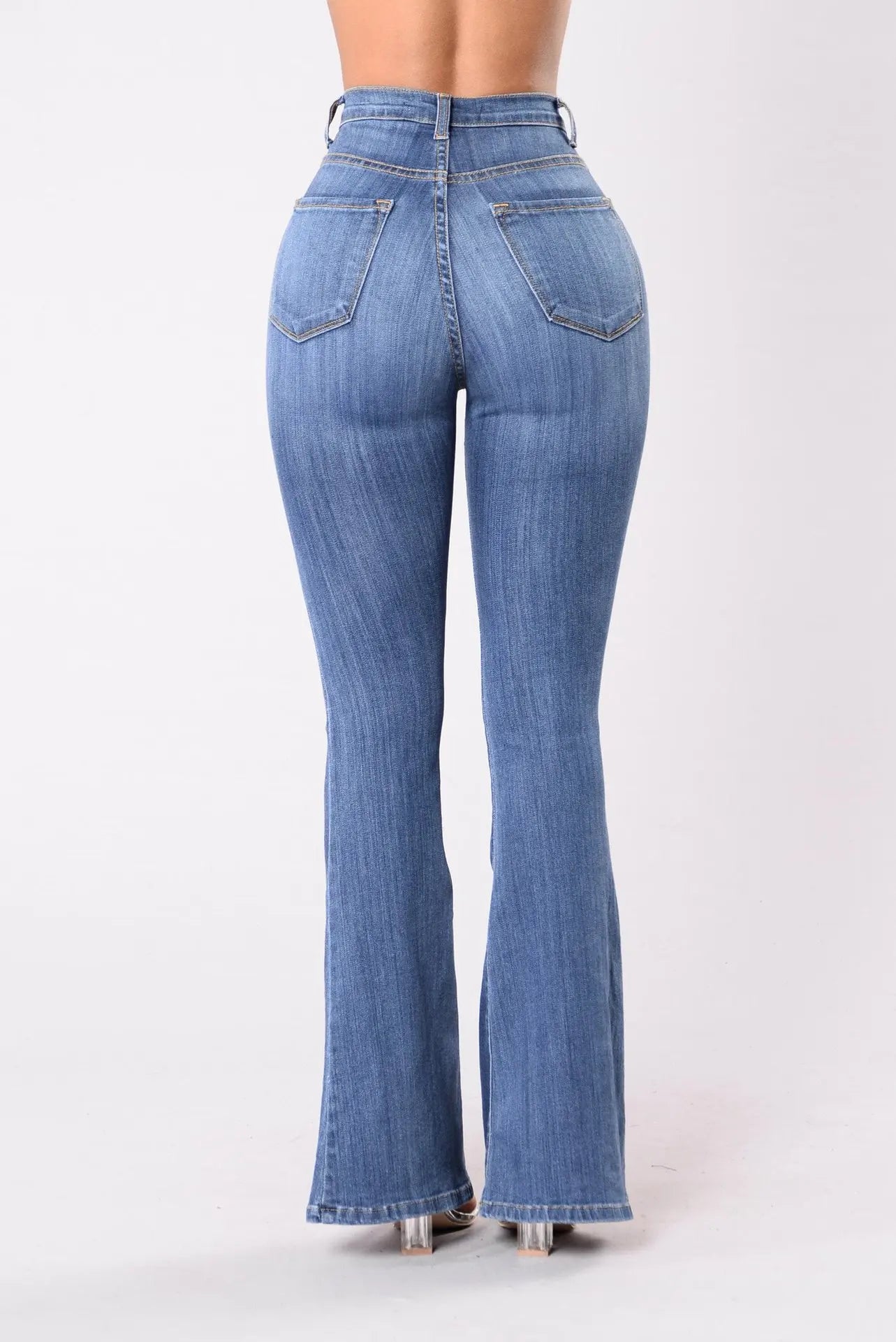 Women's High-Waist Flare Jeans