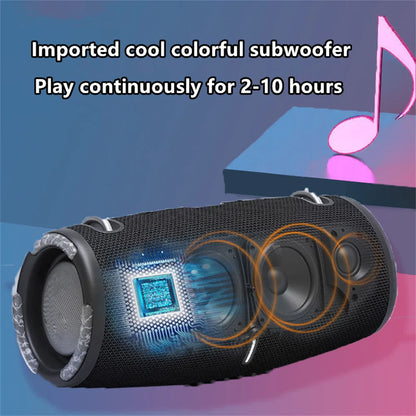 COOMAER 100W Bluetooth Boom Box with RGB Lights