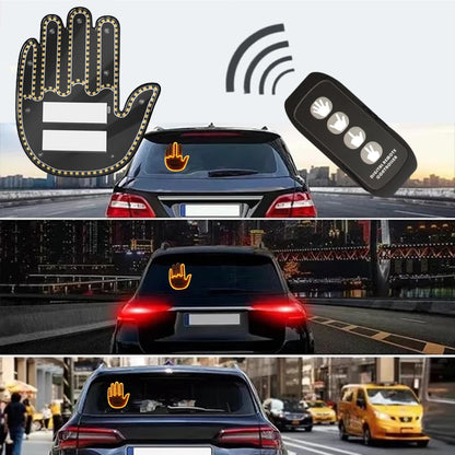 Gesture LED Car Finger Light with Remote