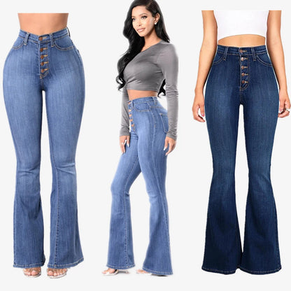 Women's High-Waist Flare Jeans