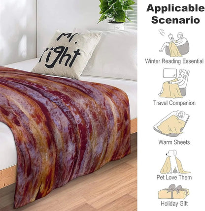 3-D Fried Bacon Blanket