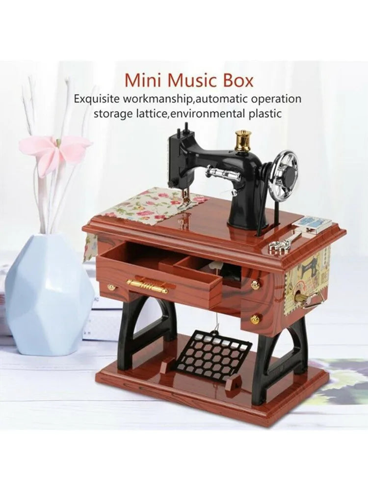 Mini-Sewing Machine Music Box