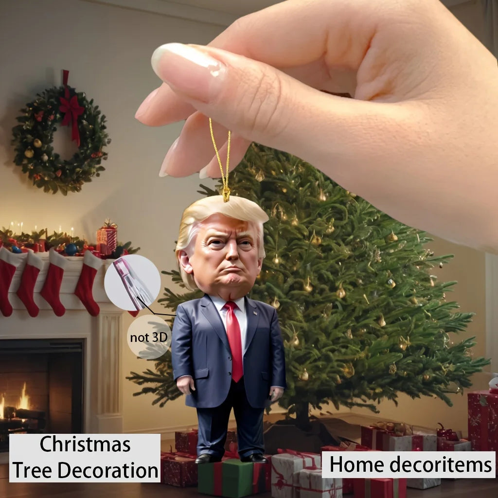 1pc Trump-inspired Acrylic  Hanging Ornament