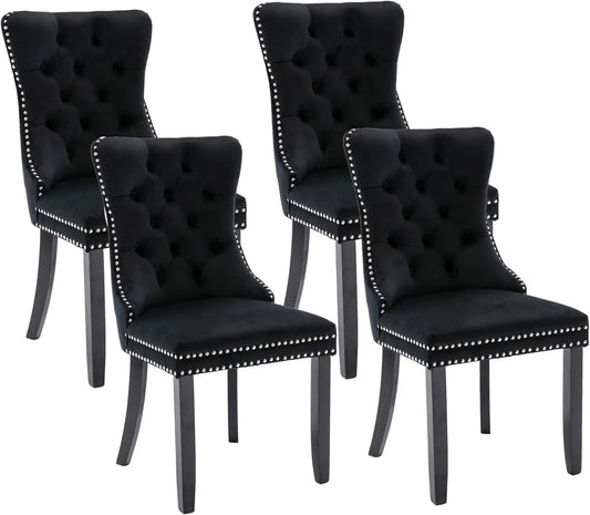 Velvet Dining Chairs Set of 4