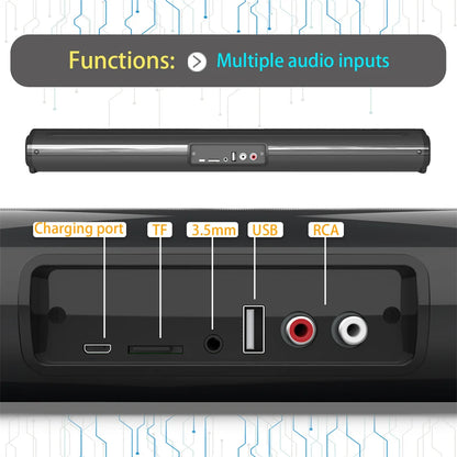 COOMAER TV Bluetooth SoundBar