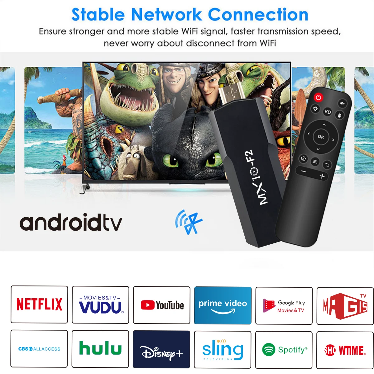 MX 10 Android 4K Streaming Stick