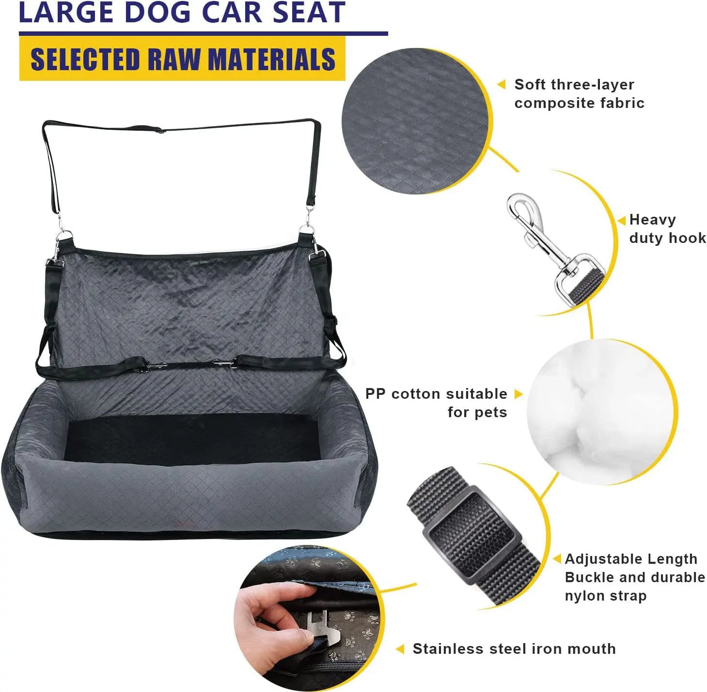 Car Pet Kennel Travel Bed