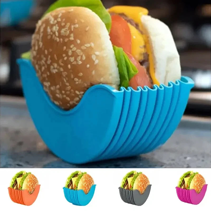 4-pc Retractable Hamburger Holder