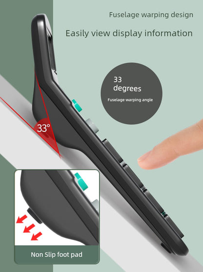 Dual-Power Stationery Calculator with Voice