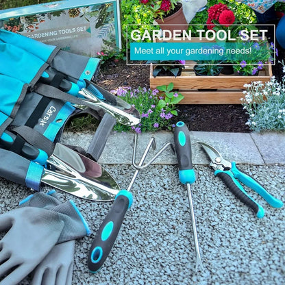 10-Piece Stainless Steel Garden Tool Set