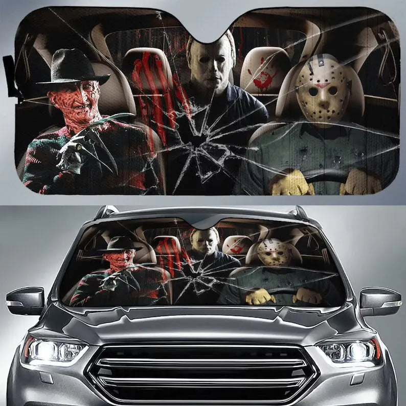 Spooky Car Sun Shades