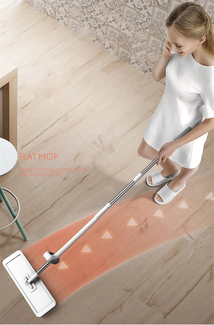 Magic Self-Cleaning Microfiber Squeeze Mop