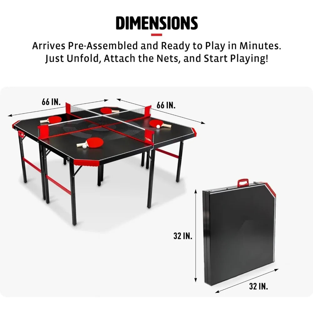 Hyper Pong 4-Way Table Tennis