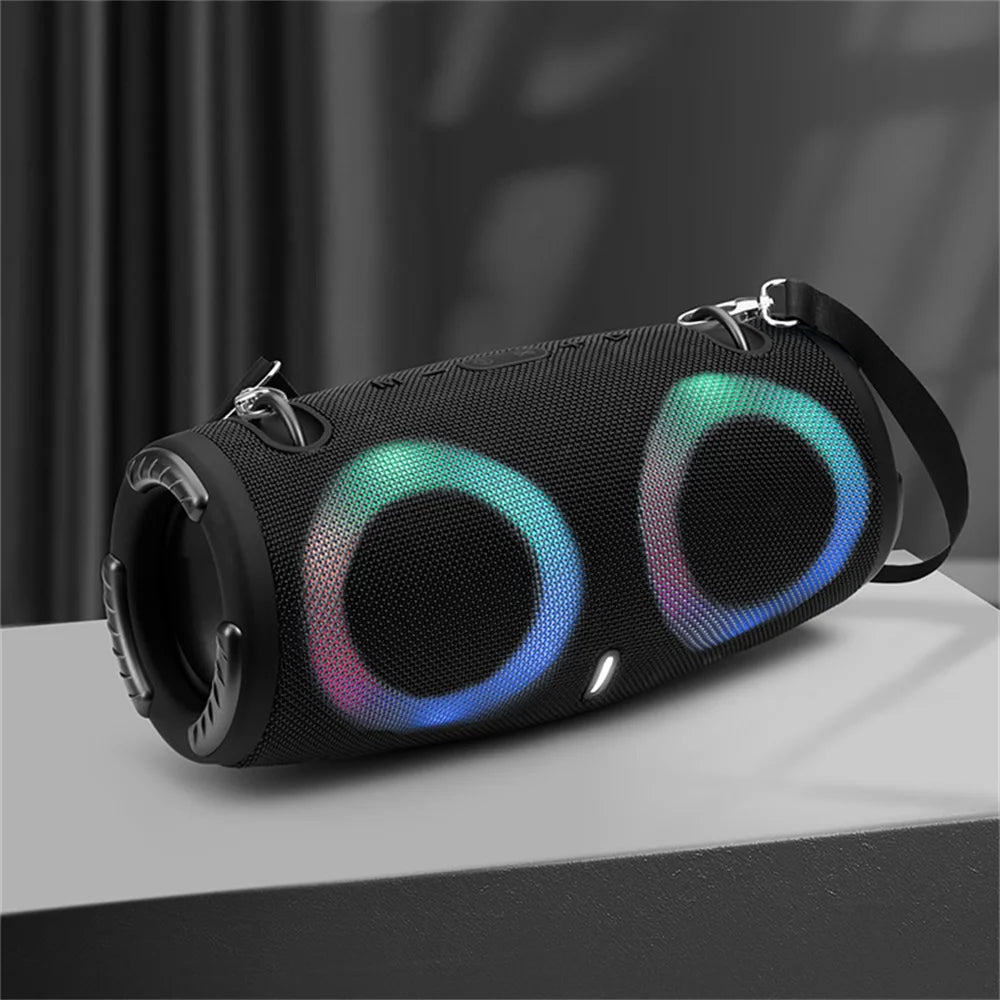 COOMAER 100W Bluetooth Boom Box with RGB Lights