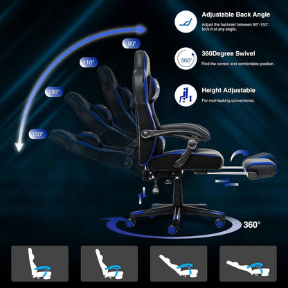 ELECWISH Ergonomic Reclining Gaming Chair