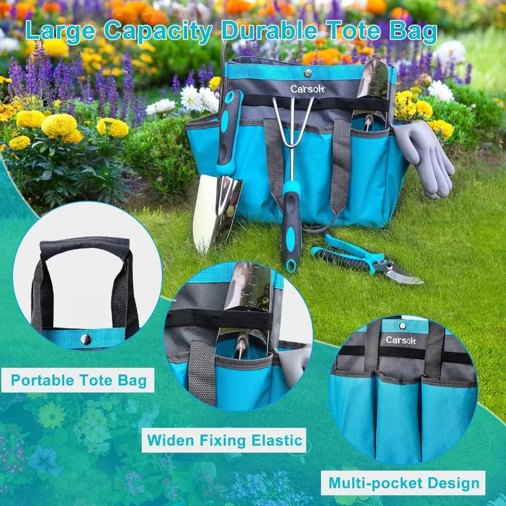 10-Piece Stainless Steel Garden Tool Set