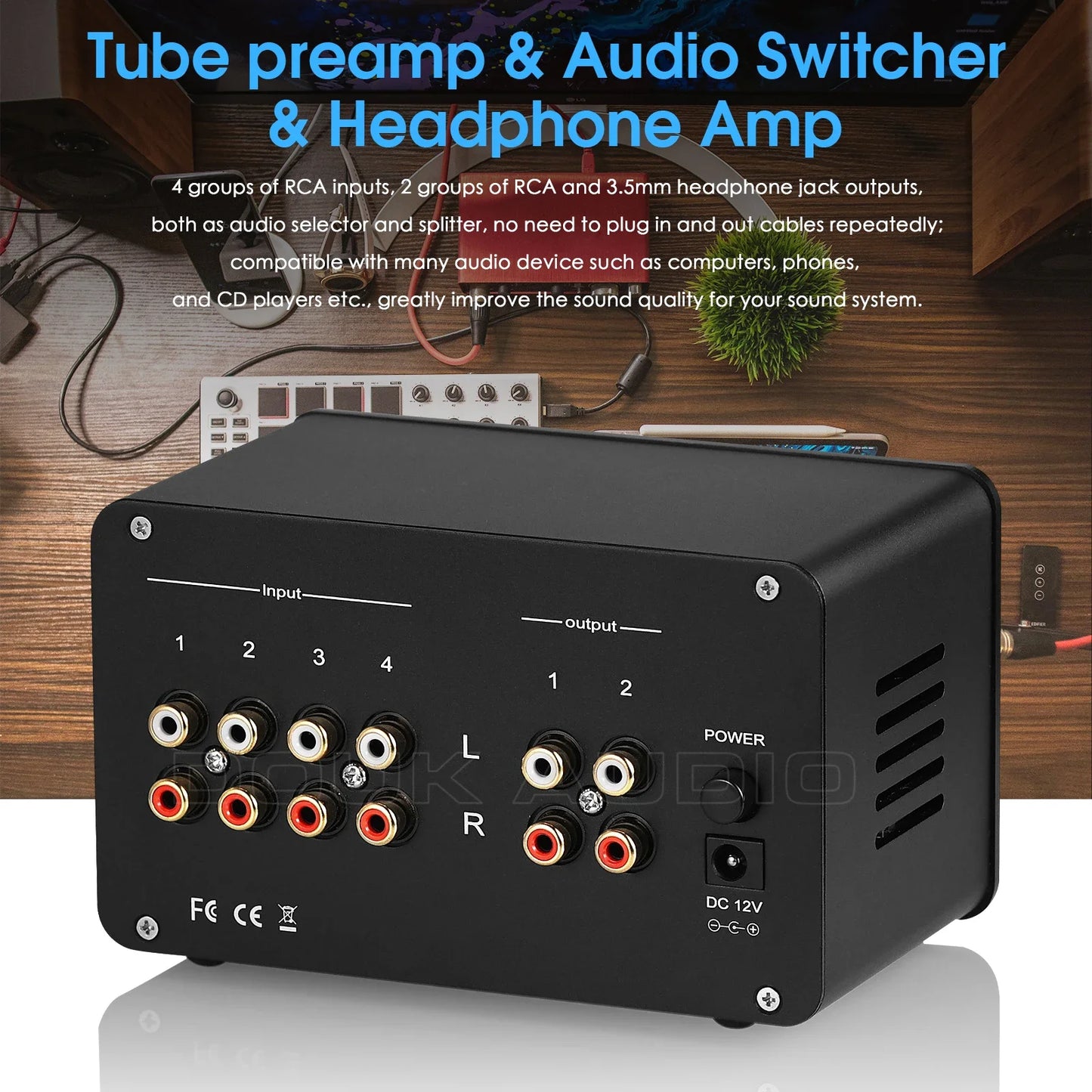 NOBSOUND 4-Way Audio Switcher  