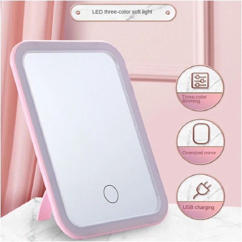 USB Rechargeable Lighted Makeup Mirror