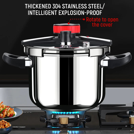 MagiDeal 5L/6L Stainless Steel Pressure Cooker