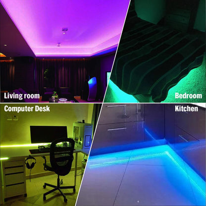 RGB LED Strip Lights with Remote Control Home Decor