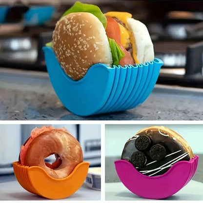 4-pc Retractable Hamburger Holder