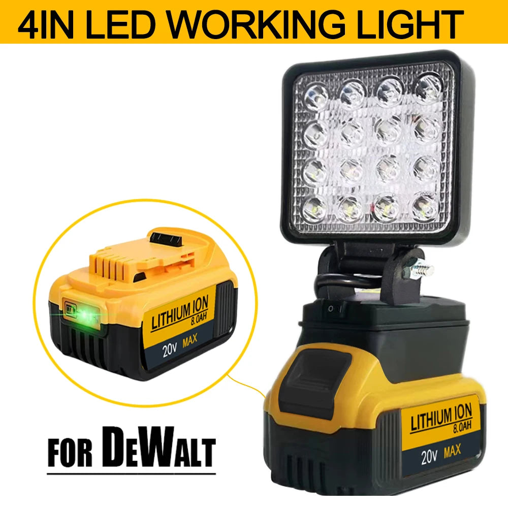 4" Portable Cordless LED Work Light