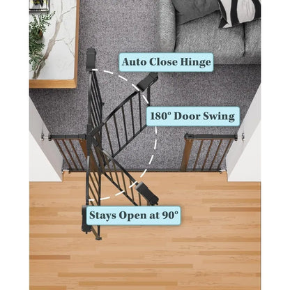 39.6” Dog Gate for Stairs & Doorways