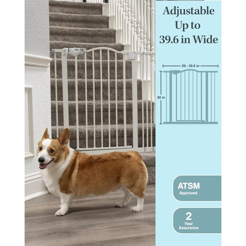 39.6” Dog Gate for Stairs & Doorways