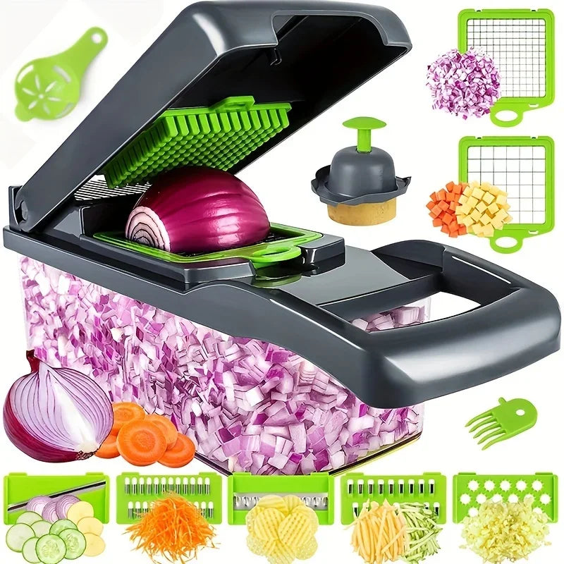 14-Piece Kitchen Vegetable Chopper Set 🥕🔪🍅