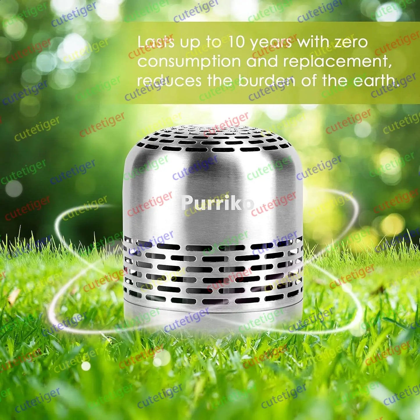 Purriko Stainless Steel Refrigerator Deodorizer