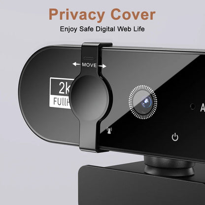 4K Full HD Webcam with Microphone