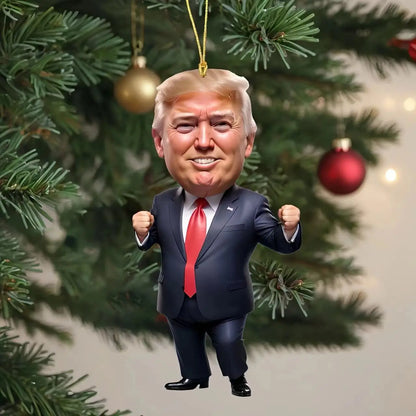 1pc Trump-inspired Acrylic  Hanging Ornament