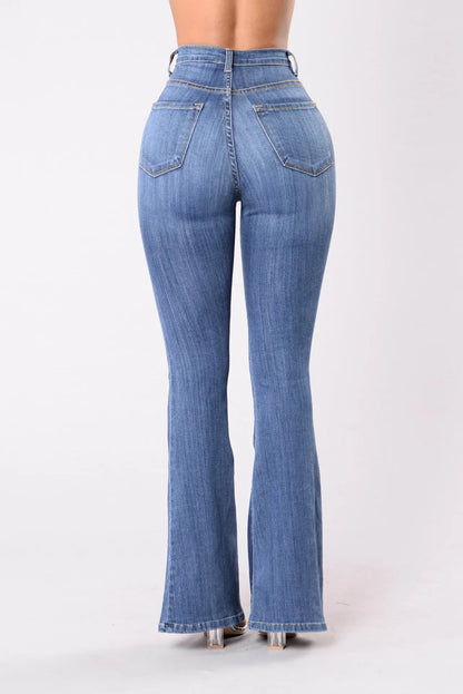 Women's High-Waist Flare Jeans