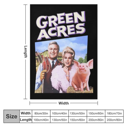 Green Acres Throw Blanket