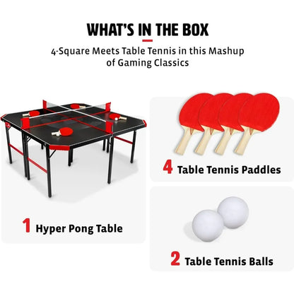 Hyper Pong 4-Way Table Tennis