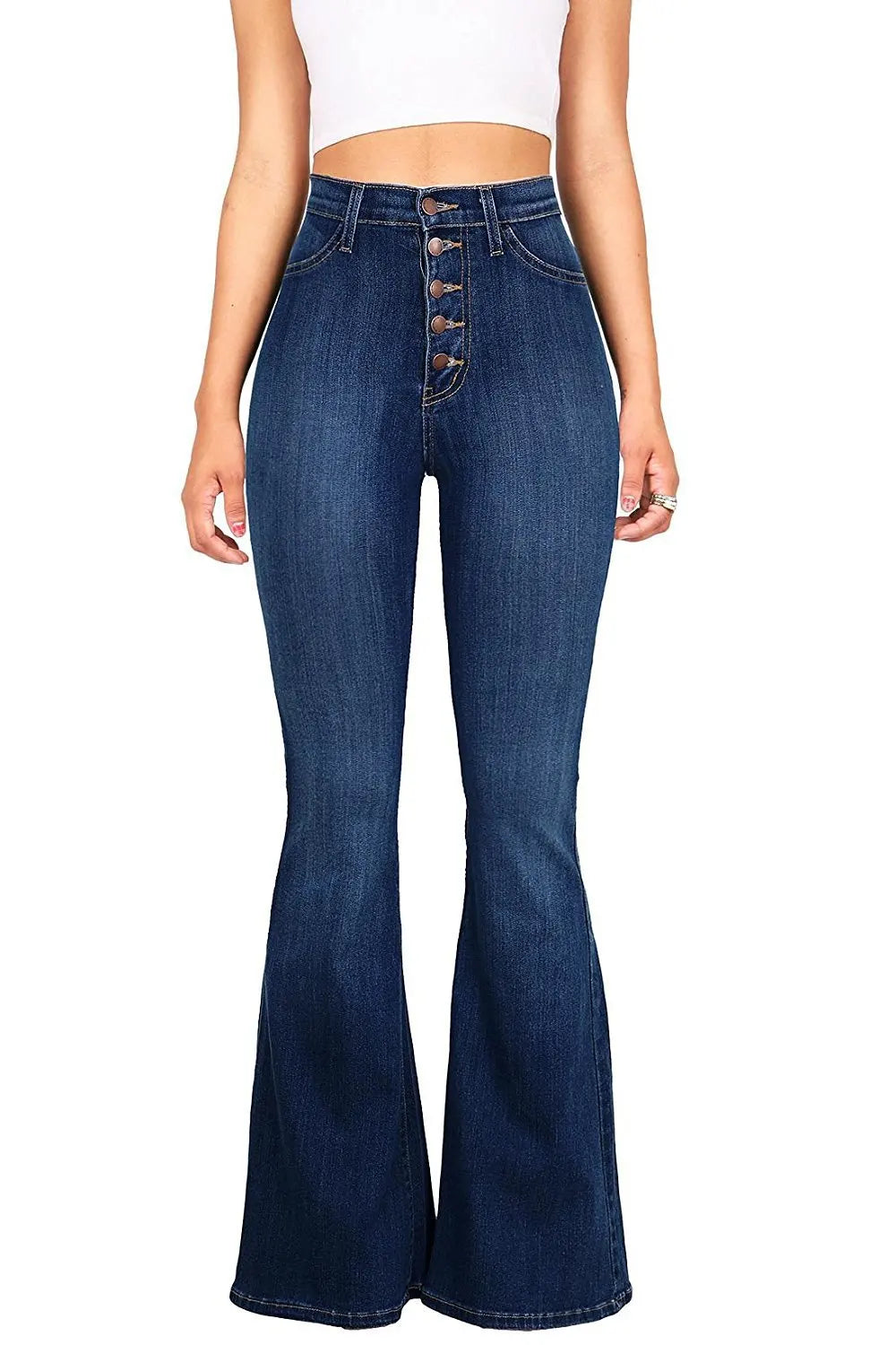 Women's High-Waist Flare Jeans