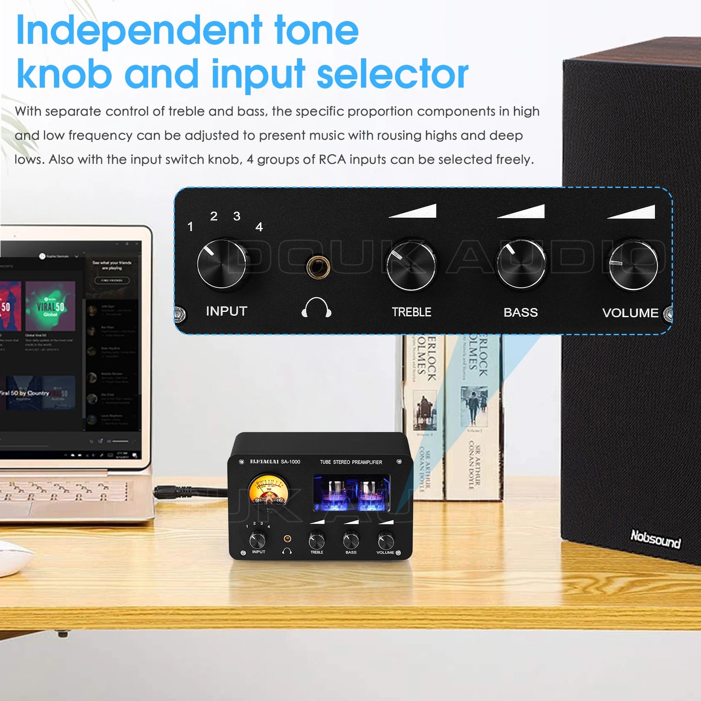 NOBSOUND 4-Way Audio Switcher  