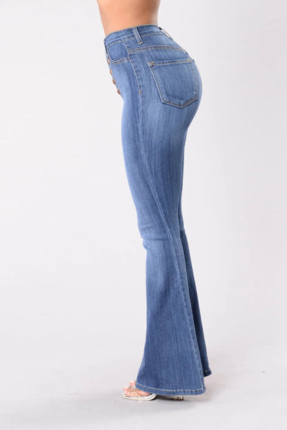 Women's High-Waist Flare Jeans