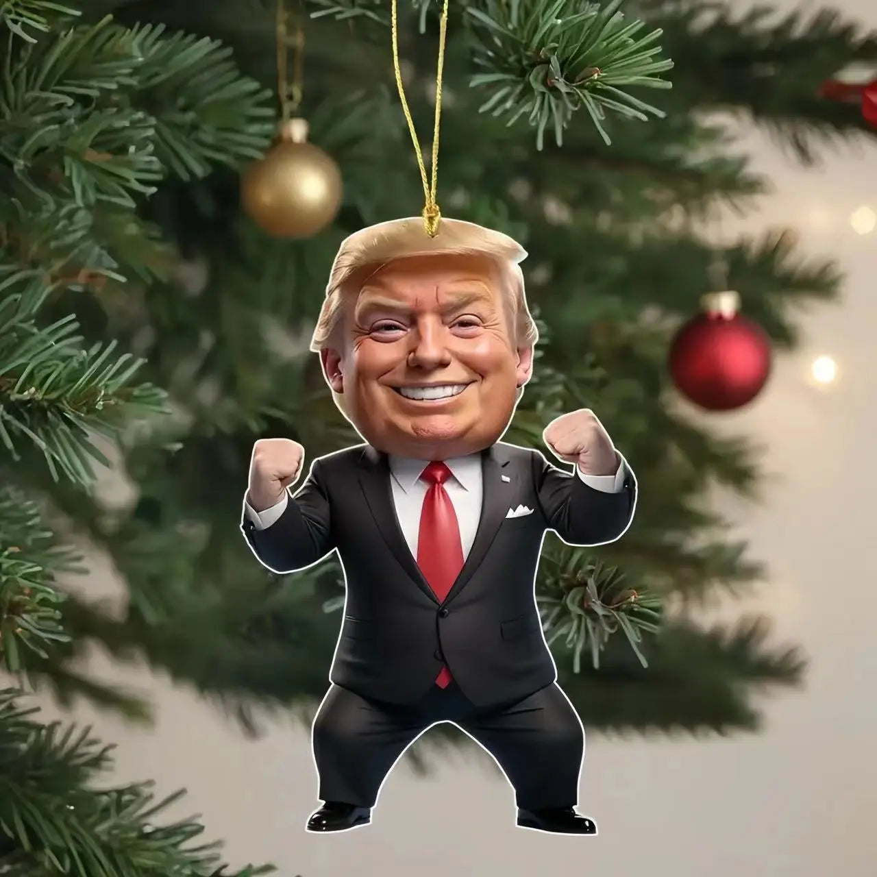 1pc Trump-inspired Acrylic  Hanging Ornament