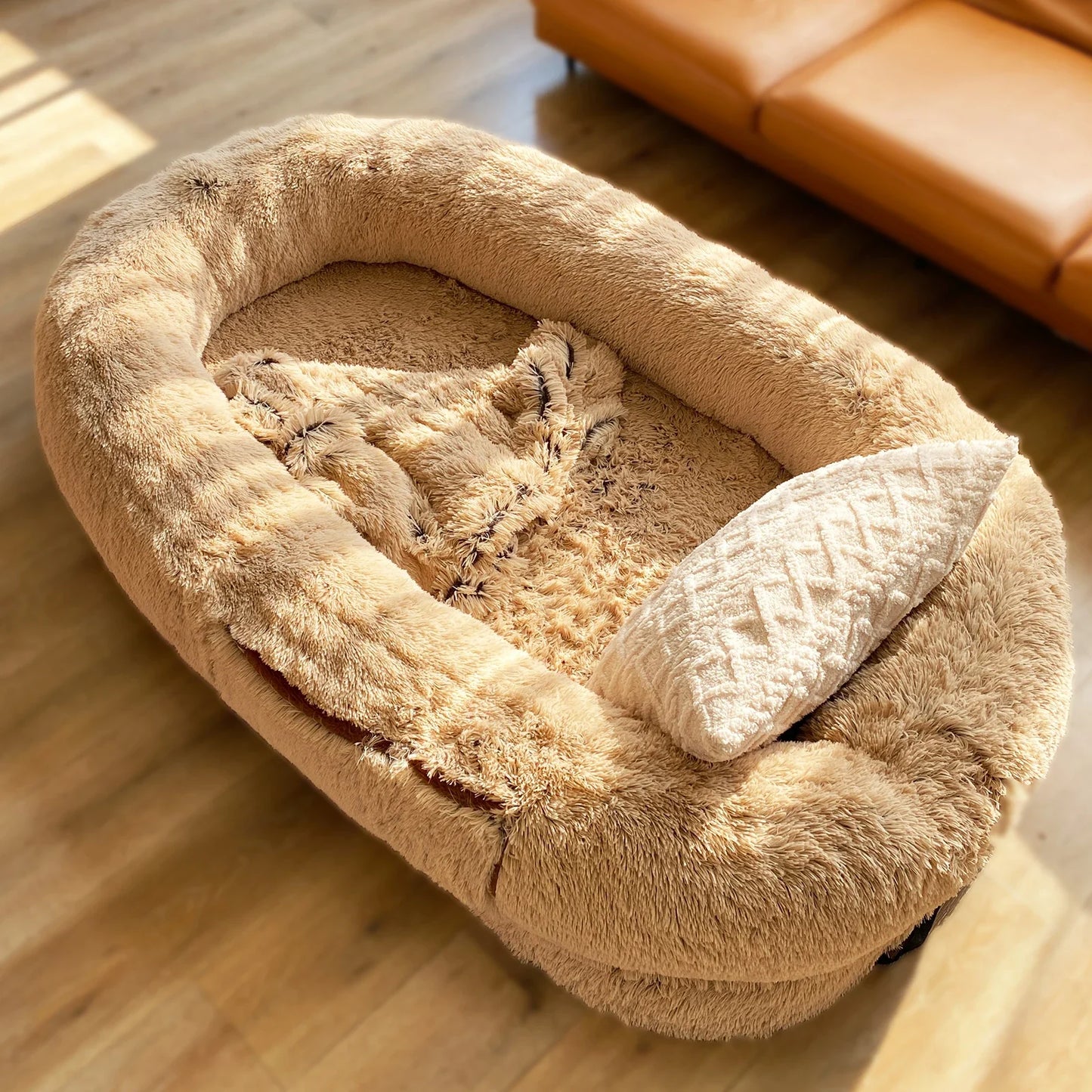 Human-Sized Jumbo Dog Bed