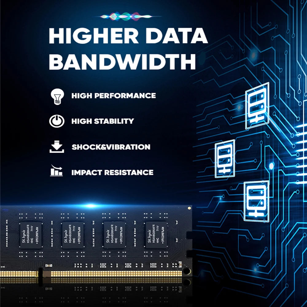 Desktop DDR3 RAM | 4 or 8GB | 1600MHz | 240-pin