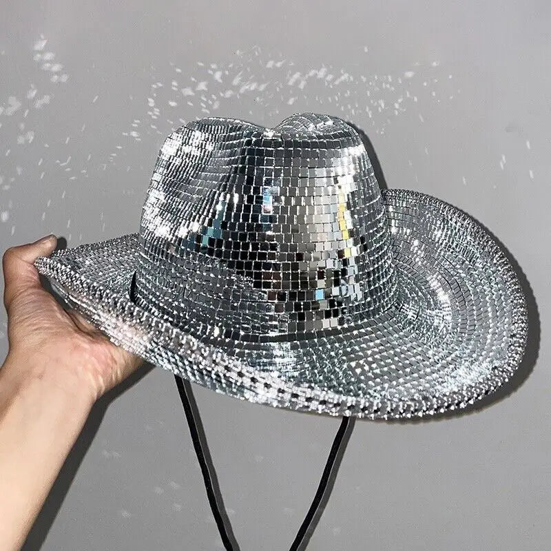 Vintage Cowgirl Disco Hat